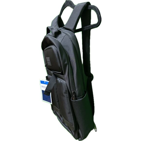 Duchamp London Black Laptop Backpack w/ Multiple Pockets NWT - Picture 2 of 16